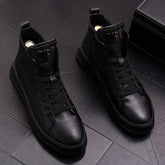 Men's Fashion Microfiber Sneakers High Top Sneakers - Acapparelstore